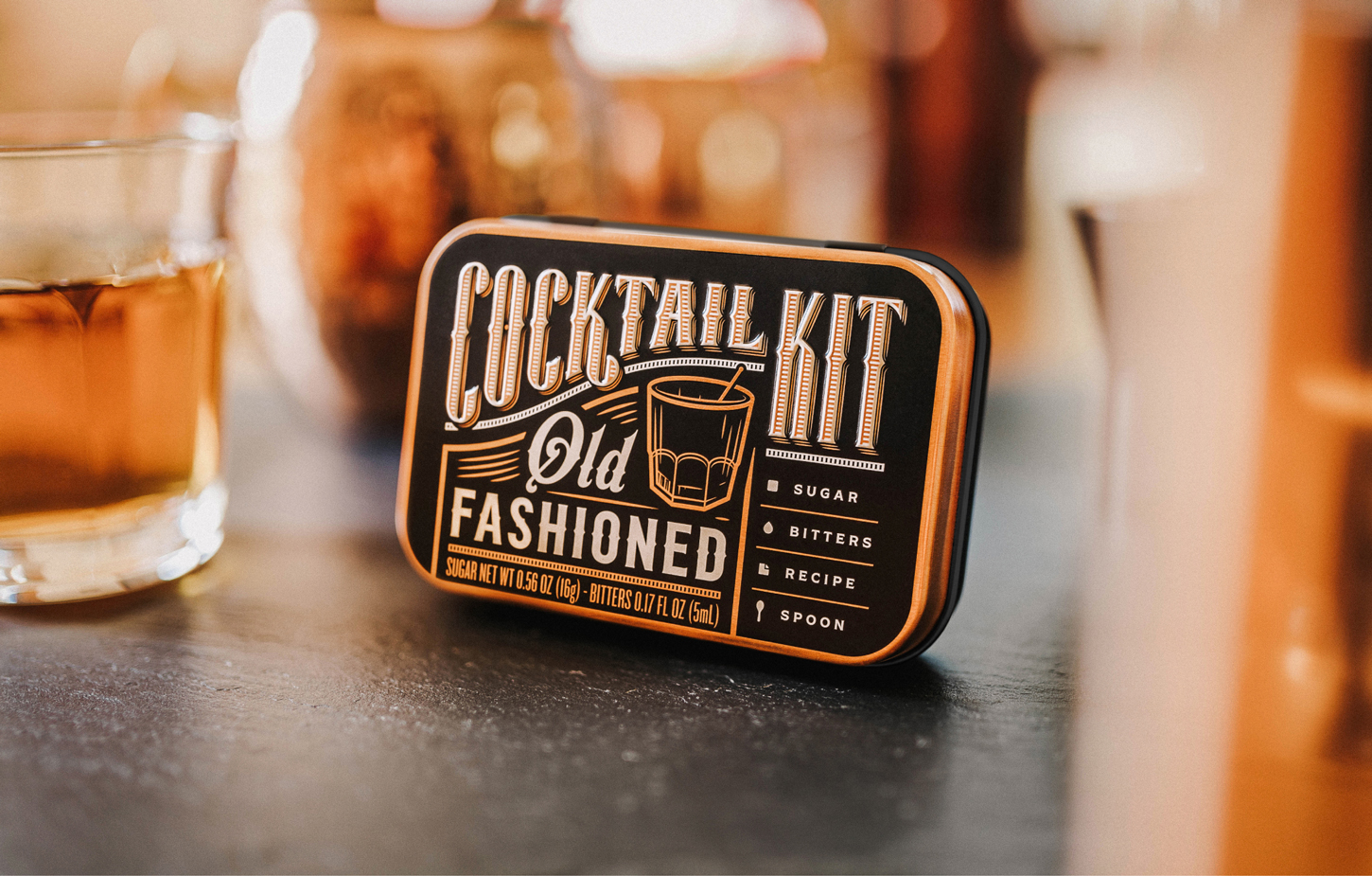 Cocktail Kits Old Fashioned Tin