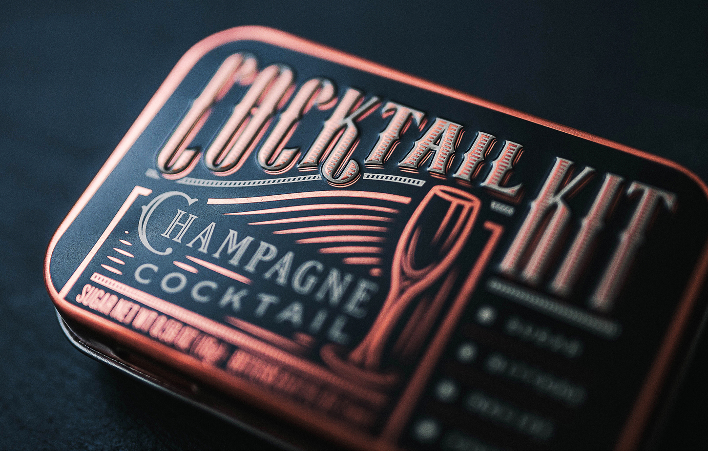 Cocktail Kits Champagne Cocktail Tin
