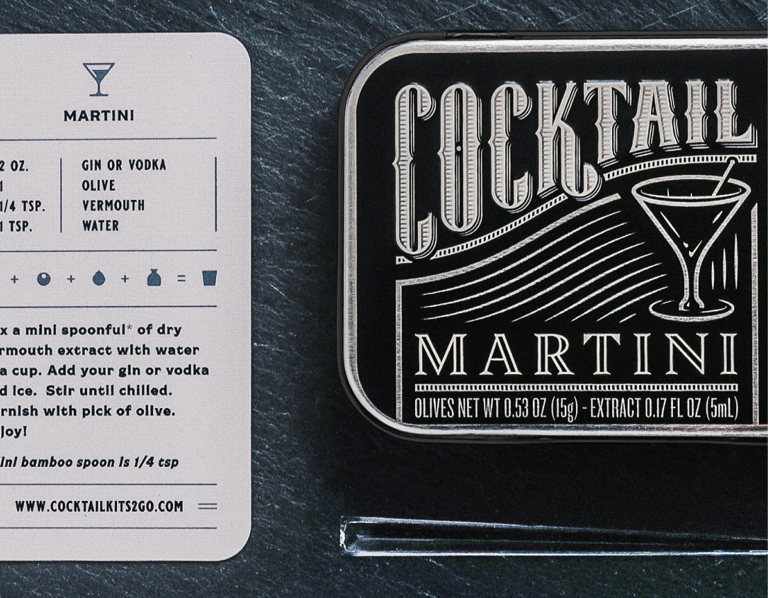 Cocktail Kits Martini Tin