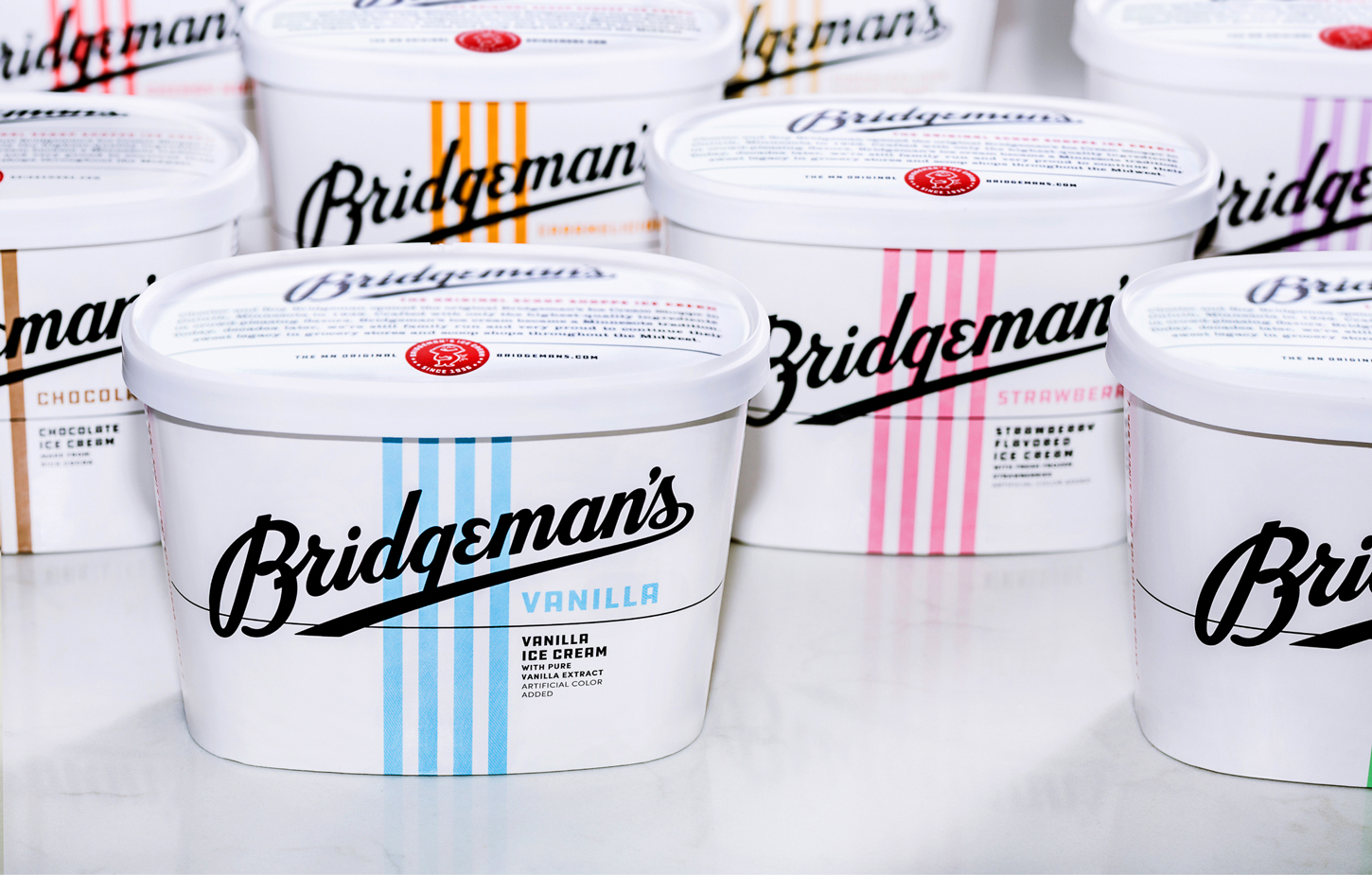 Various Ice Cream Tubs